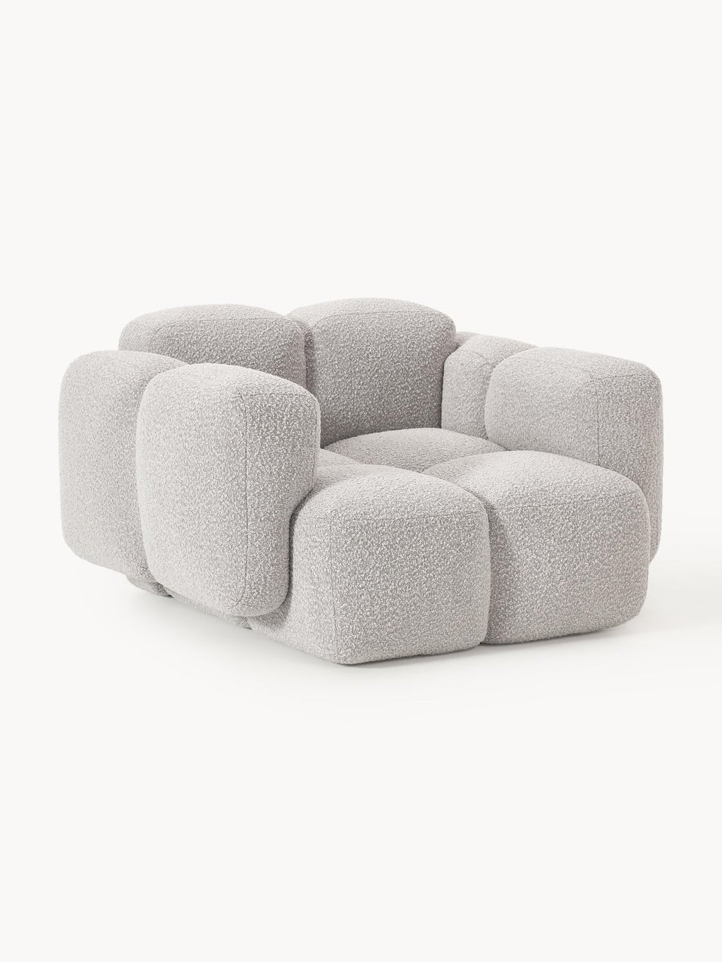 Tayla Lounge Chair in Bouclé — Oatmeal