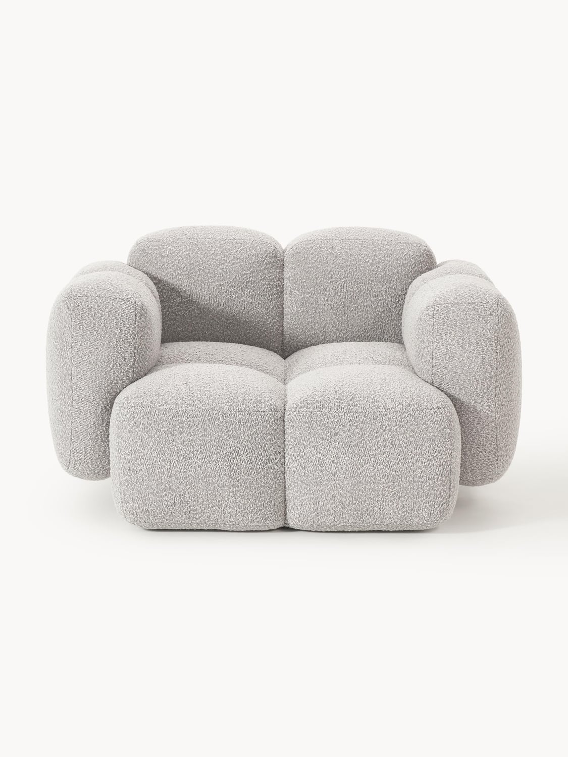 Tayla Lounge Chair in Bouclé — Oatmeal