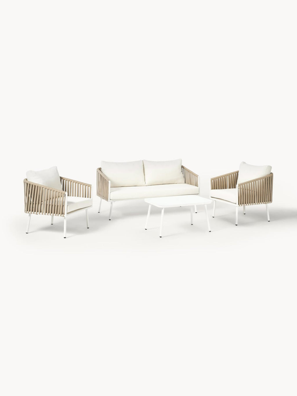 Malo Garden Lounge Set, set of 4 — Off-White