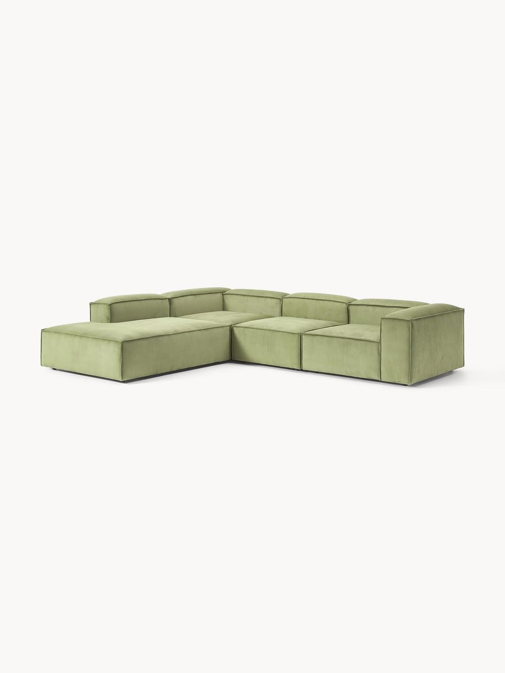 Lennon Modular XL Corner Sofa (4-seater) in Corduroy — Mushroom