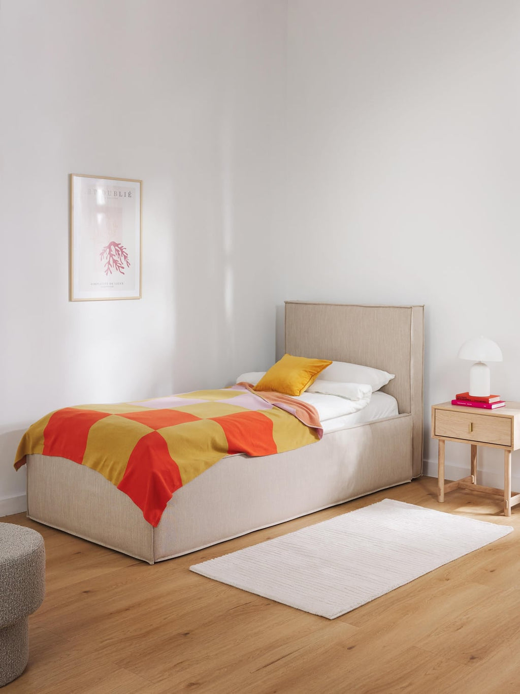 Dream Single Bed — Light Grey