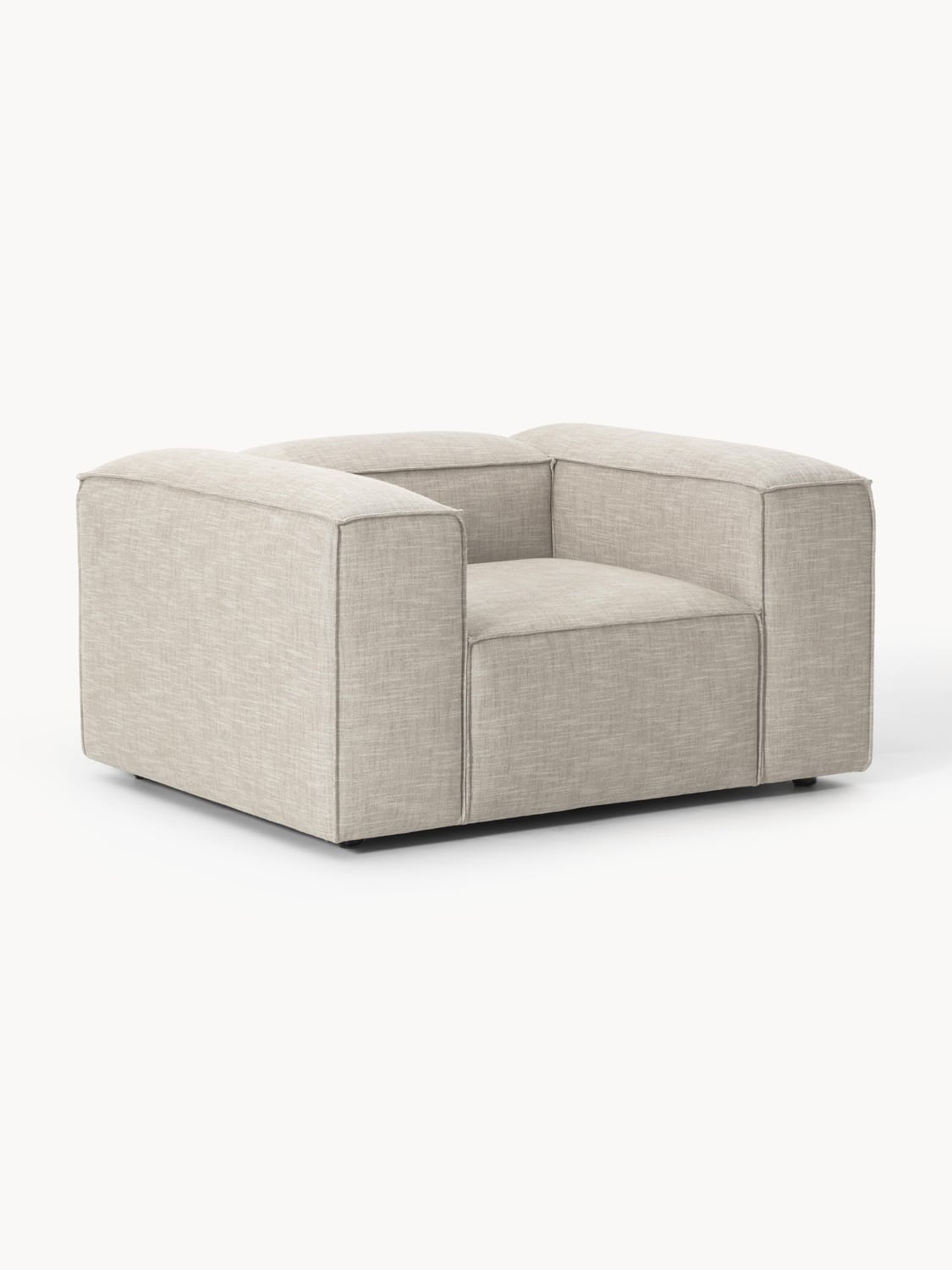 Lennon Armchair in Linen Blend — Oatmeal