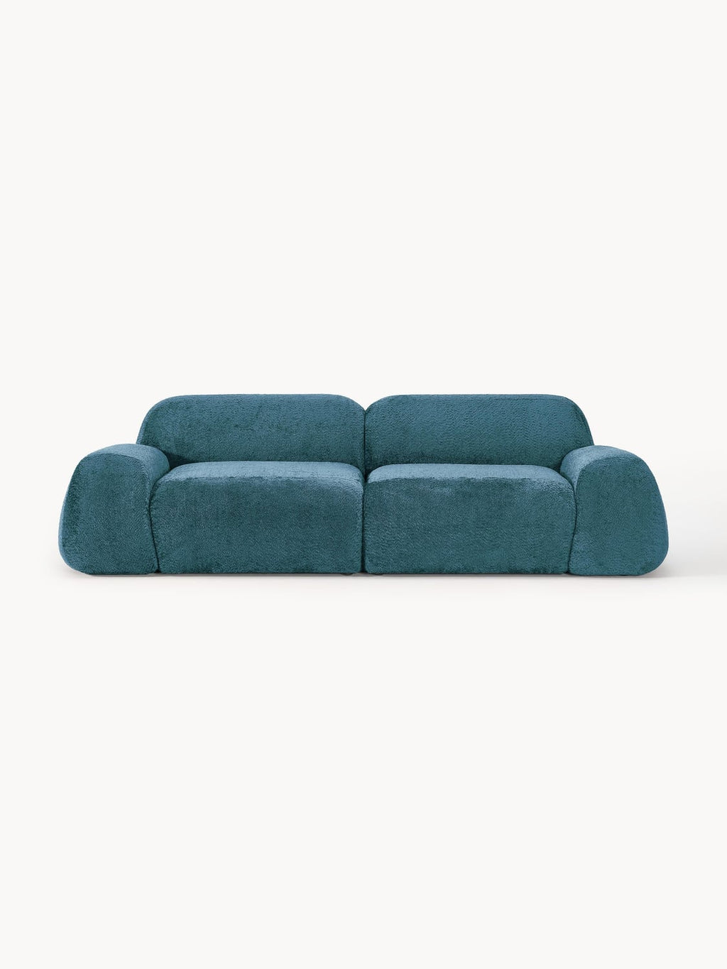 Wolke Modular Teddy Bouclé Sofa (3-seater) — Teal
