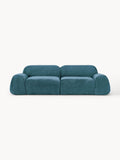 Wolke Modular Teddy Bouclé Sofa (3-seater) — Teal