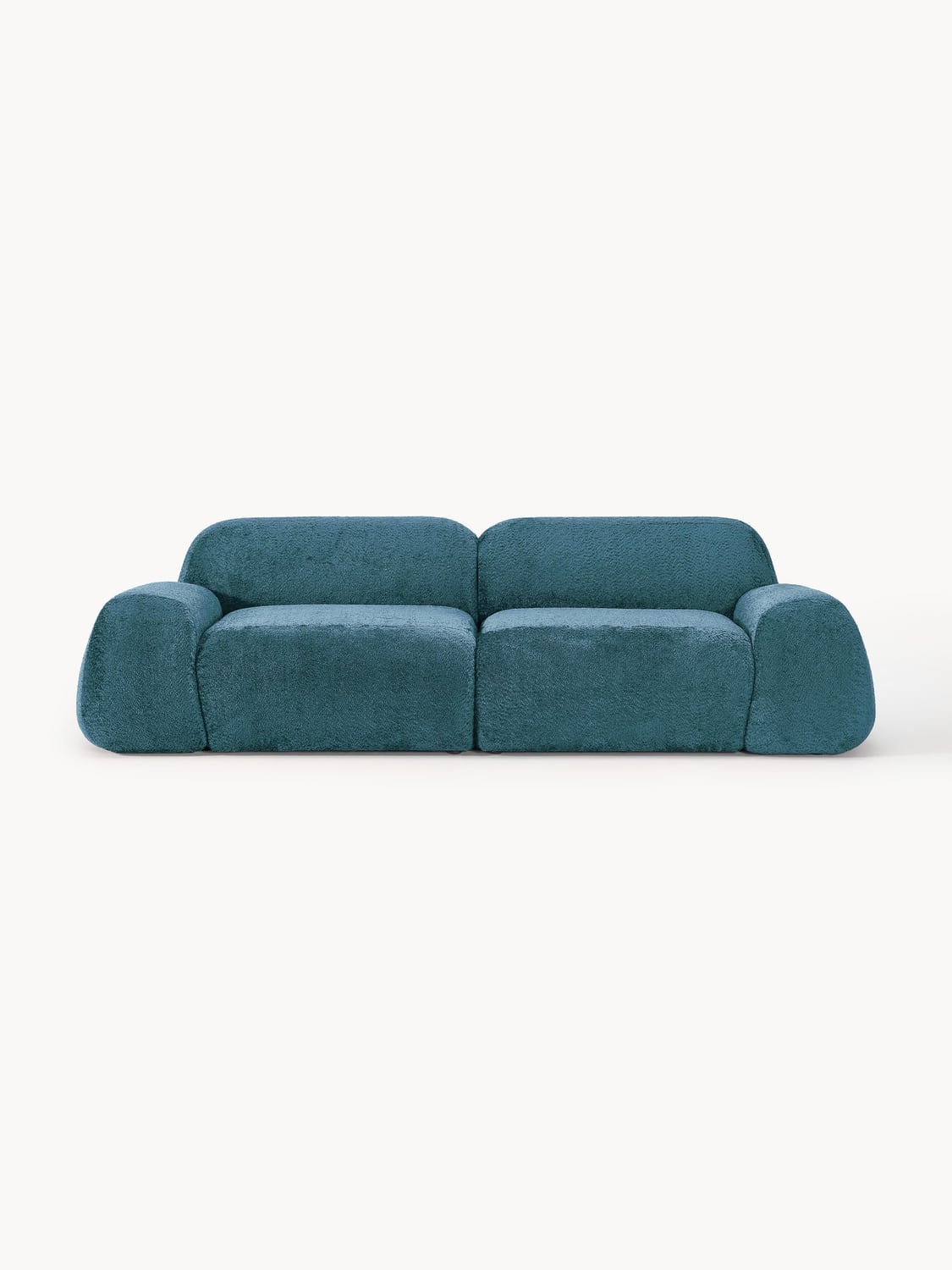 Wolke Modular Teddy Bouclé Sofa (3-seater) — Teal