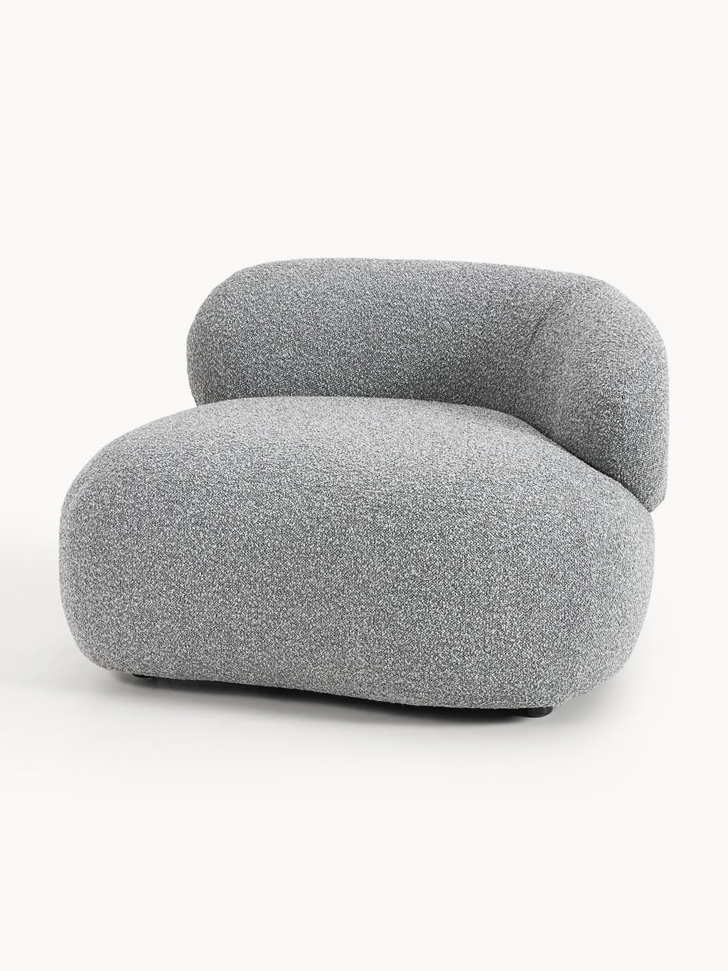 Alba Bouclé Lounge Chair — Grey