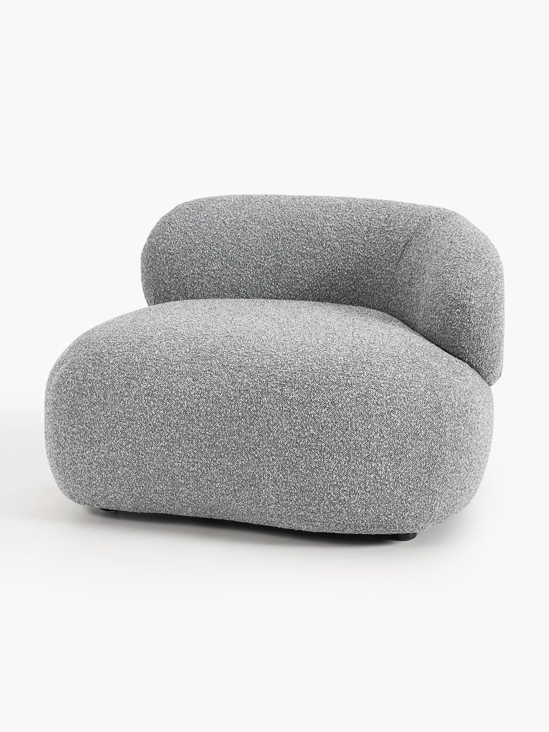 Alba Bouclé Lounge Chair — Grey