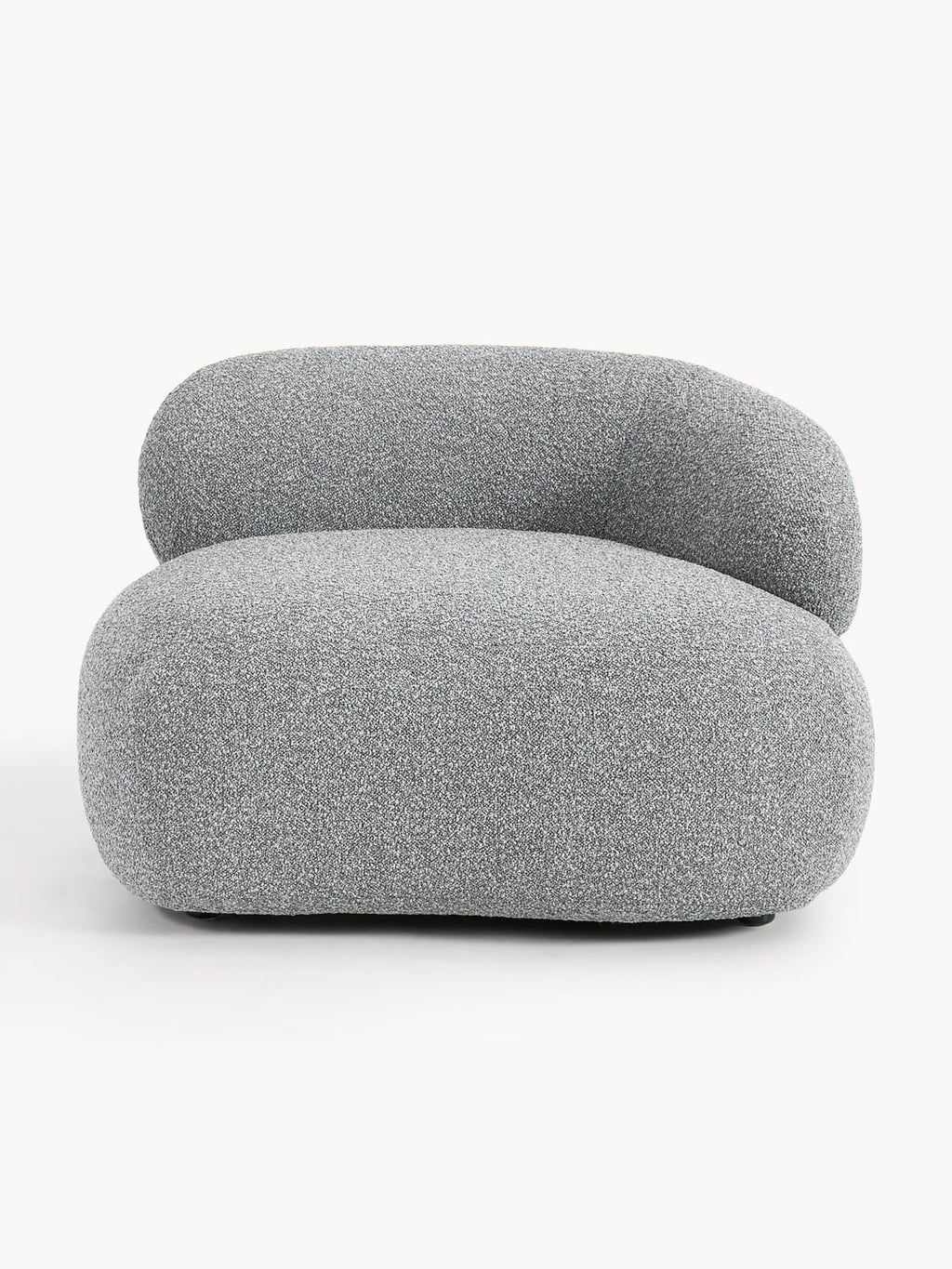 Alba Bouclé Lounge Chair — Grey