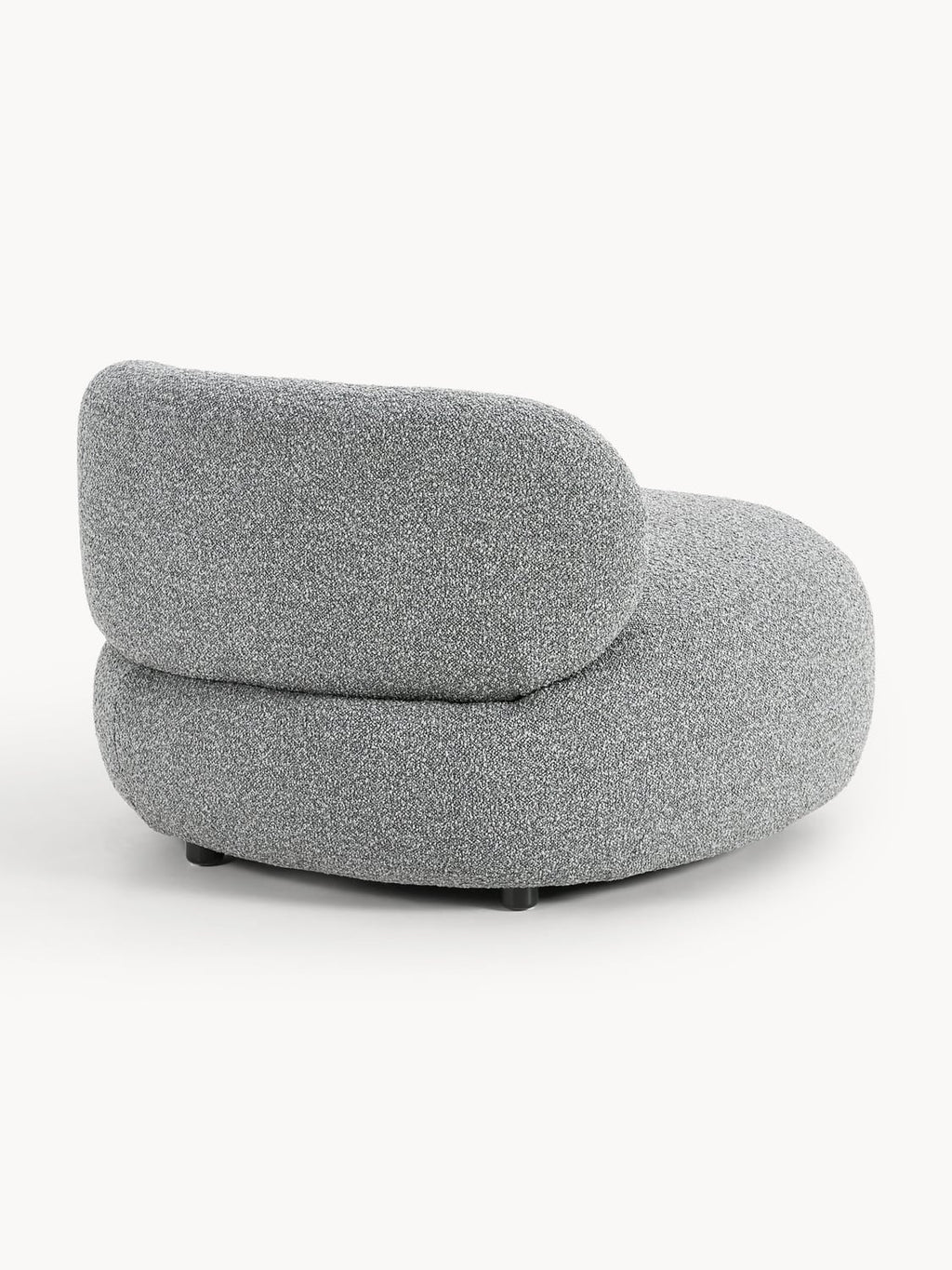Alba Bouclé Lounge Chair — Grey