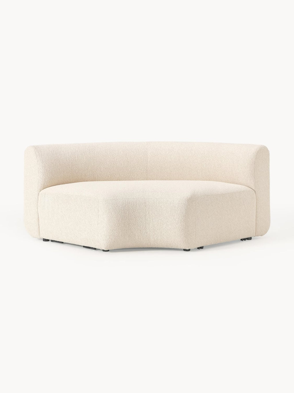 Sofia Round Bouclé Corner Module — Off-White