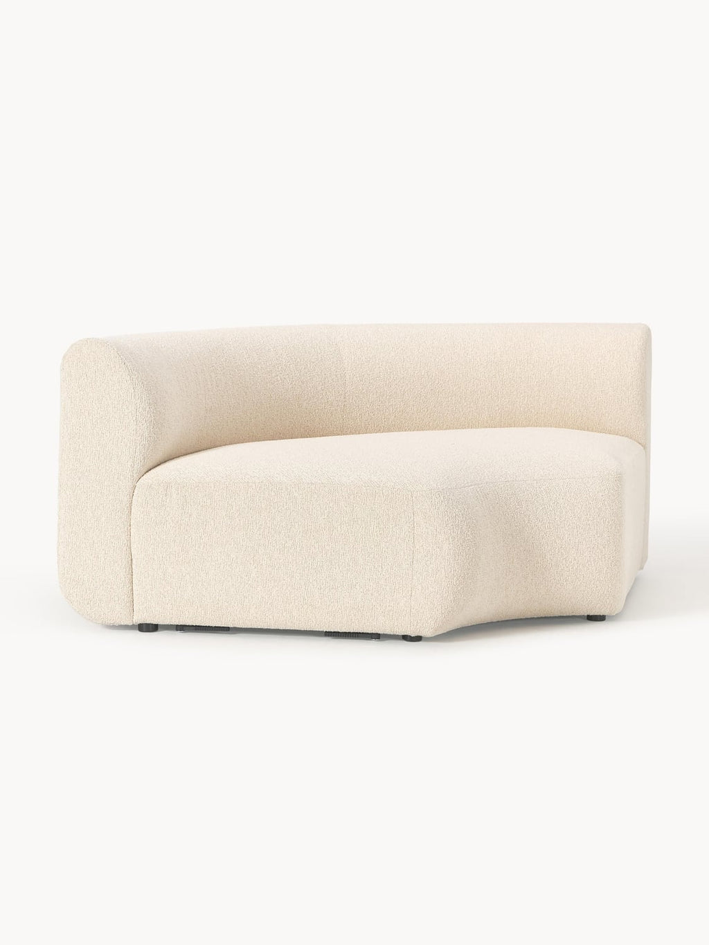 Sofia Round Bouclé Corner Module — Off-White