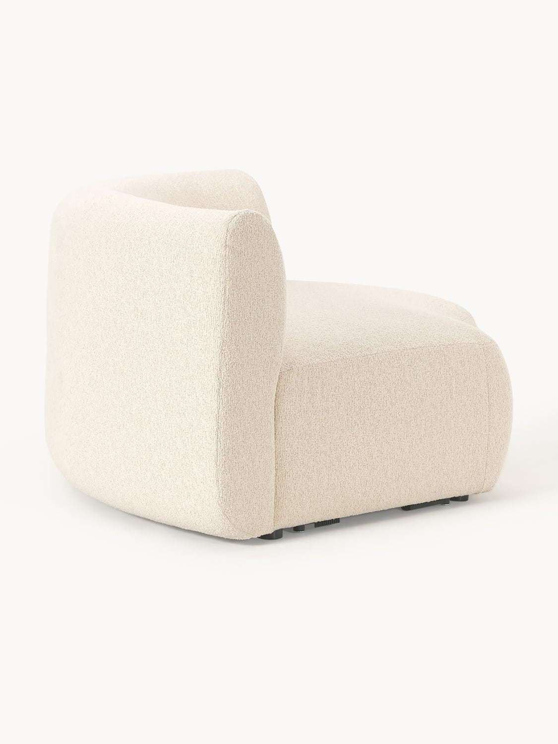 Sofia Round Bouclé Corner Module — Off-White