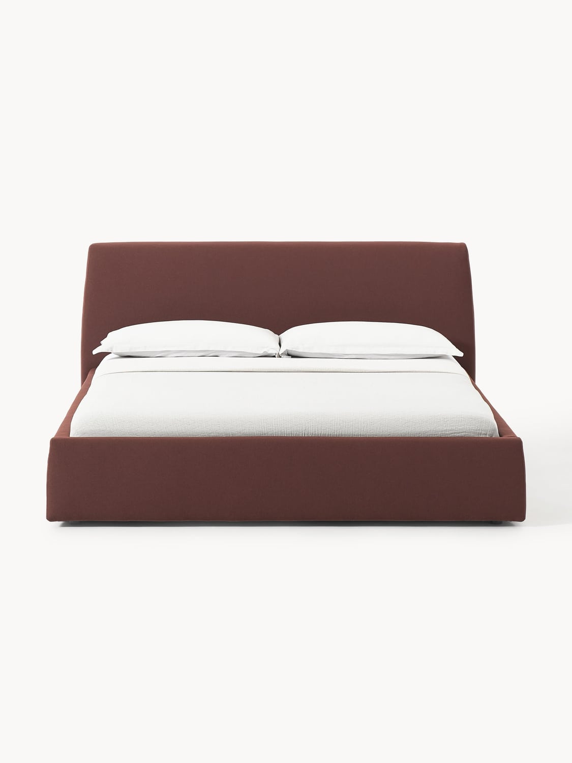 Cloud Upholstered Bed with Storage — Taupe