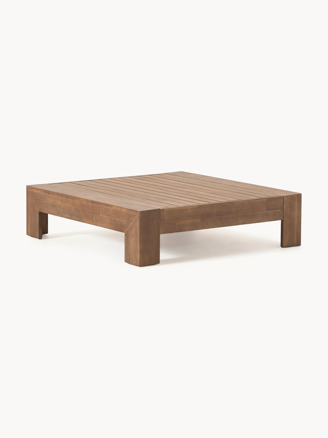 Joshua Modular Garden Lounge Set in Acacia, set of 4 — Warm Grey