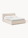 Cloud Upholstered Bed — Light Grey