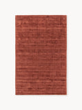 Jane Handwoven Viscose Rug — Red