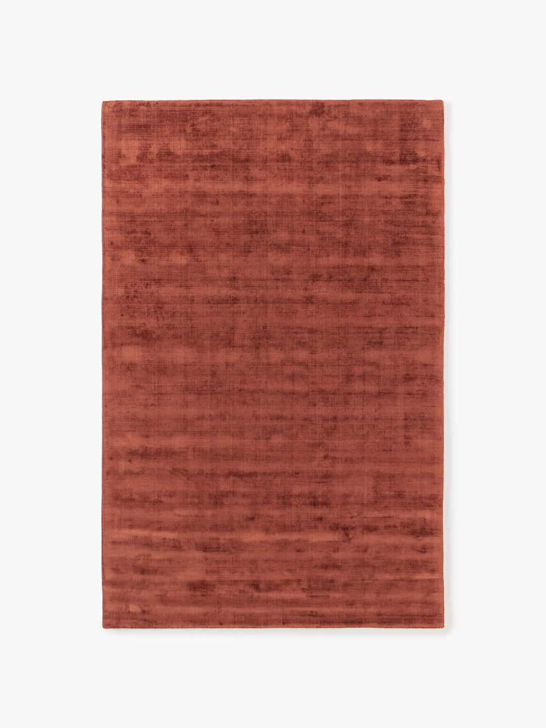 Jane Handwoven Viscose Rug — Red