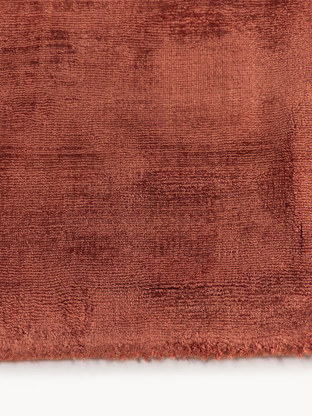 Jane Handwoven Viscose Rug — Red