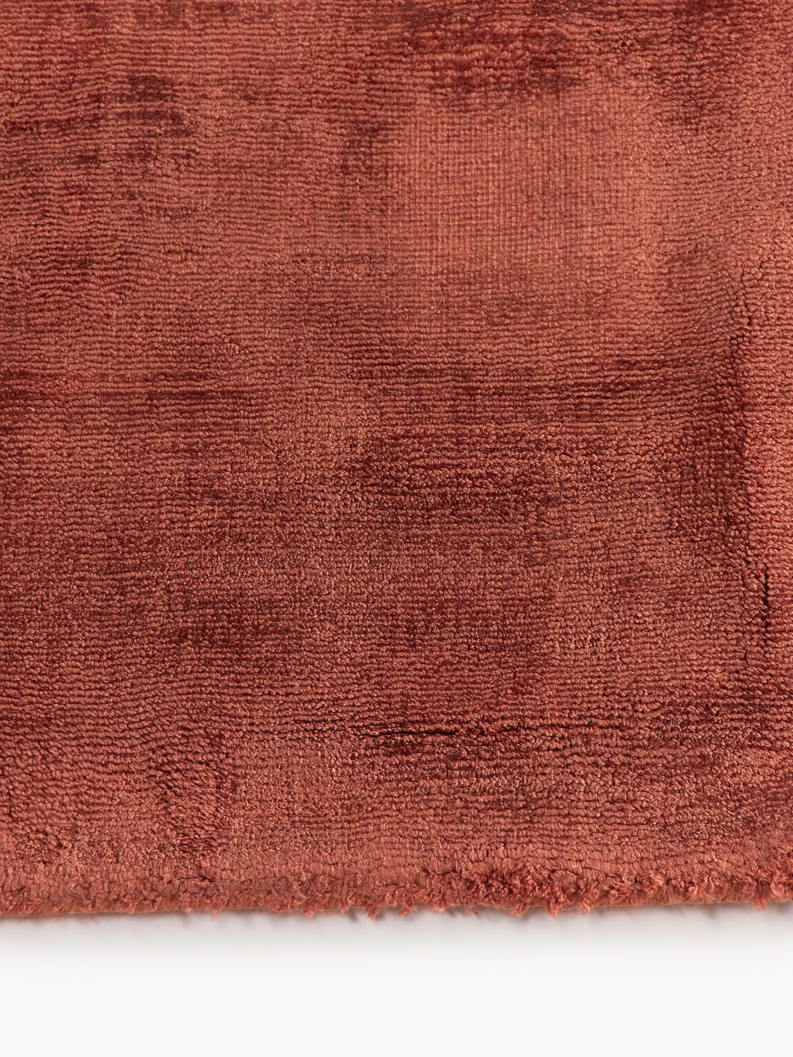 Jane Handwoven Viscose Rug — Red