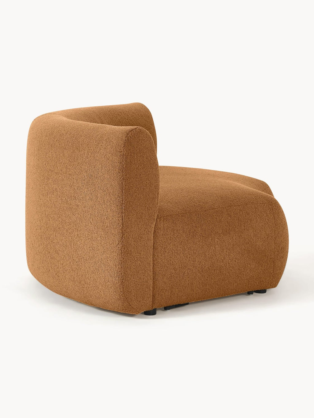 Sofia Round Bouclé Corner Module — Caramel