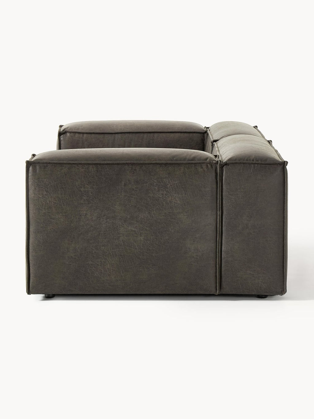 Lennon Modular Sofa (3-seater) in Leather — Anthracite