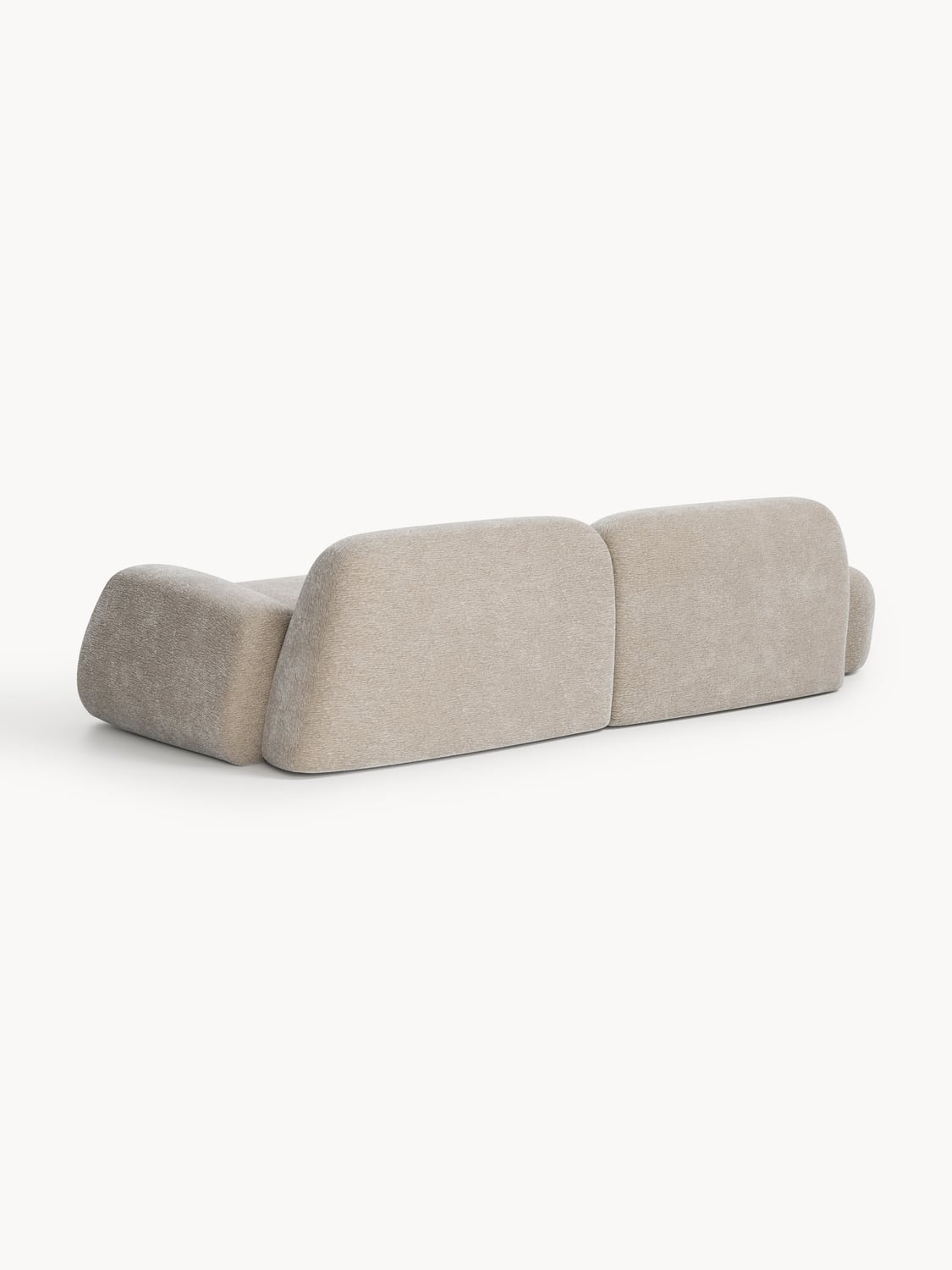 Wolke Modular Sofa (3-seater) with Chaise Longue — Oatmeal