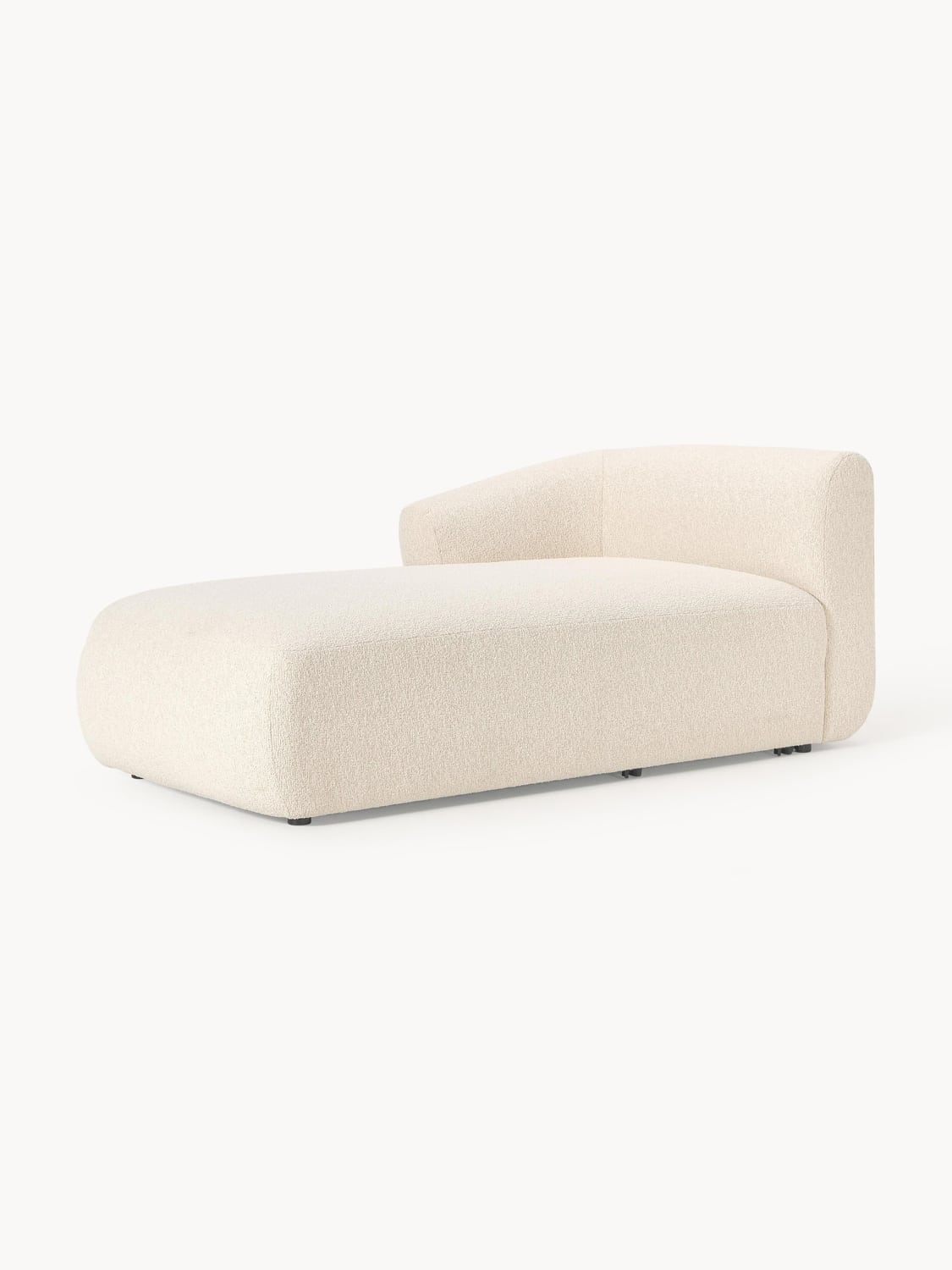 Sofia Bouclé-Chaise-Corner Module — Off-White
