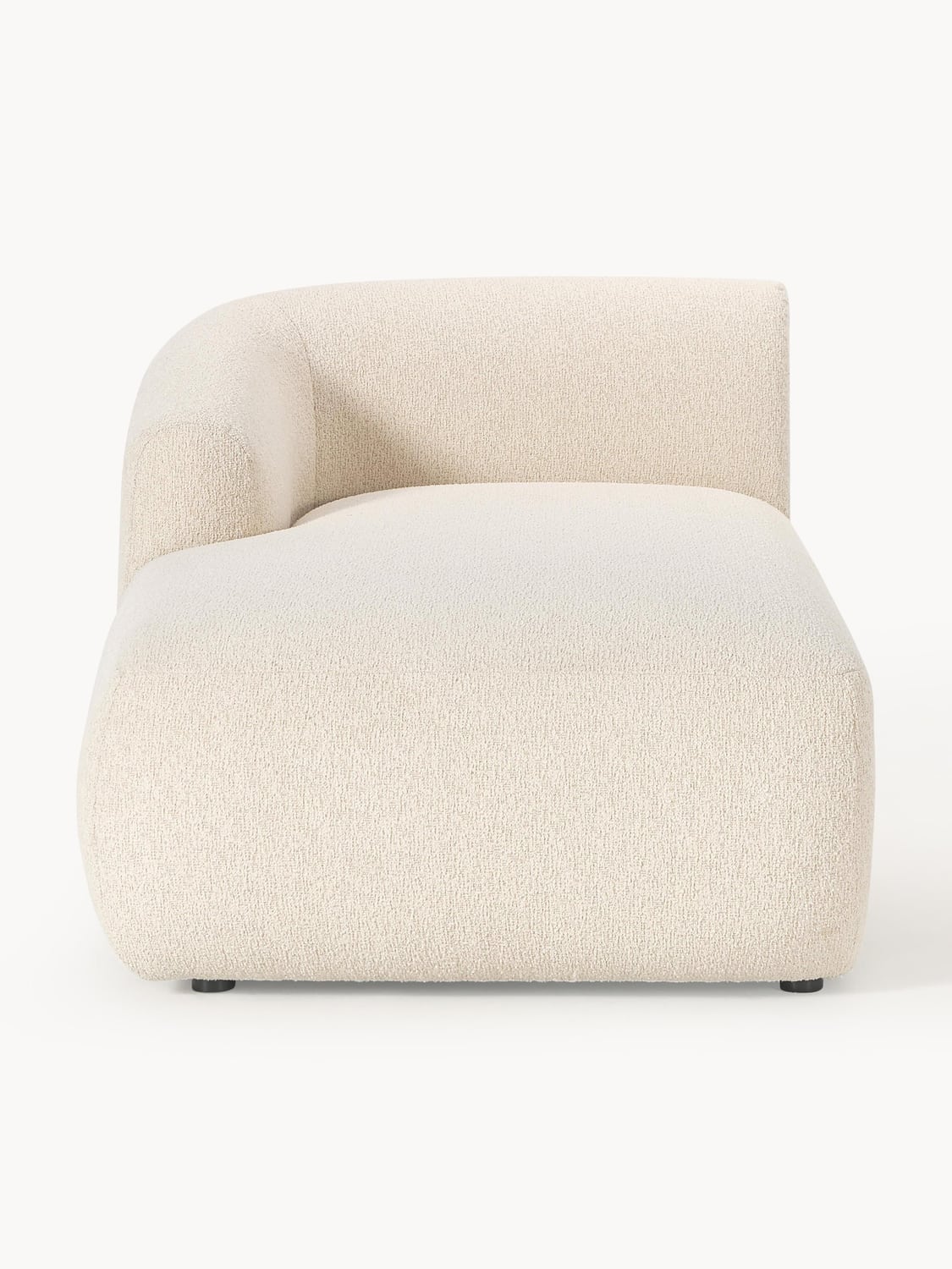 Sofia Bouclé-Chaise-Corner Module — Off-White