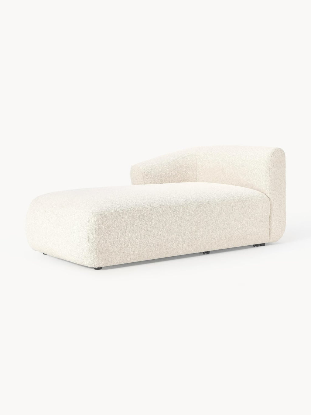 Sofia Bouclé-Chaise-Corner Module — Ivory