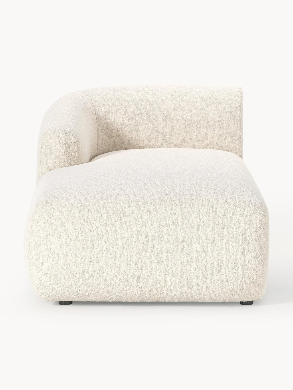 Sofia Bouclé-Chaise-Corner Module — Ivory