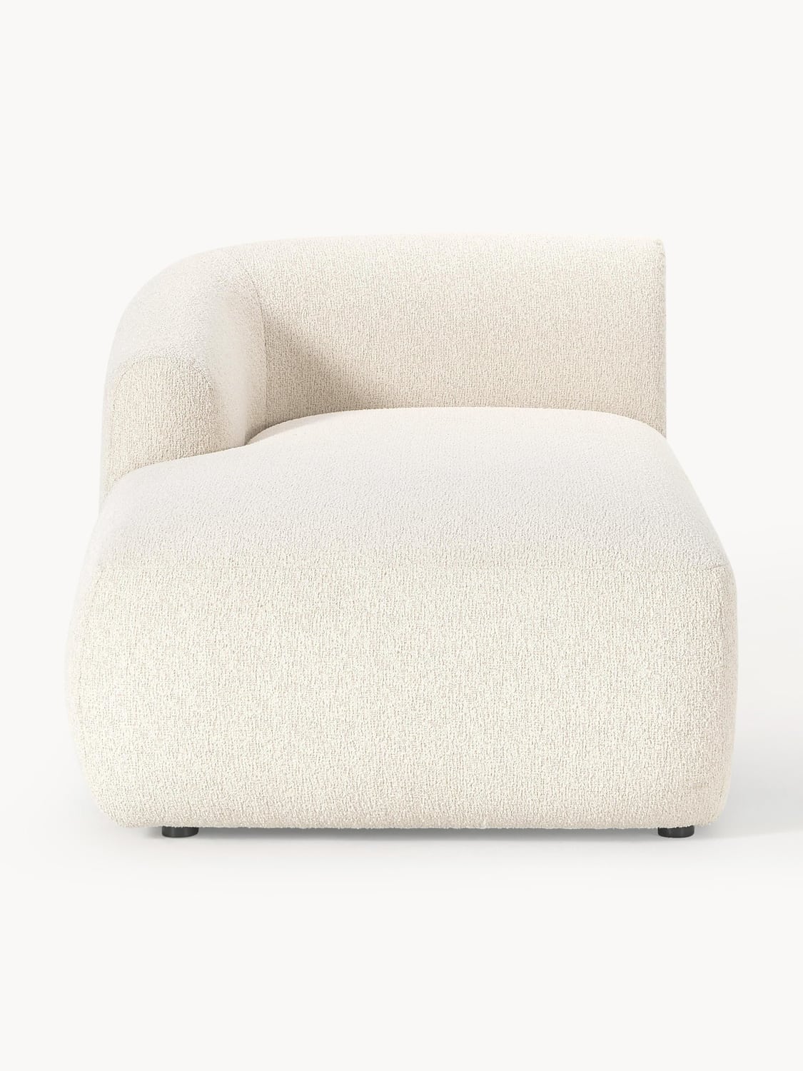 Sofia Bouclé-Chaise-Corner Module — Ivory