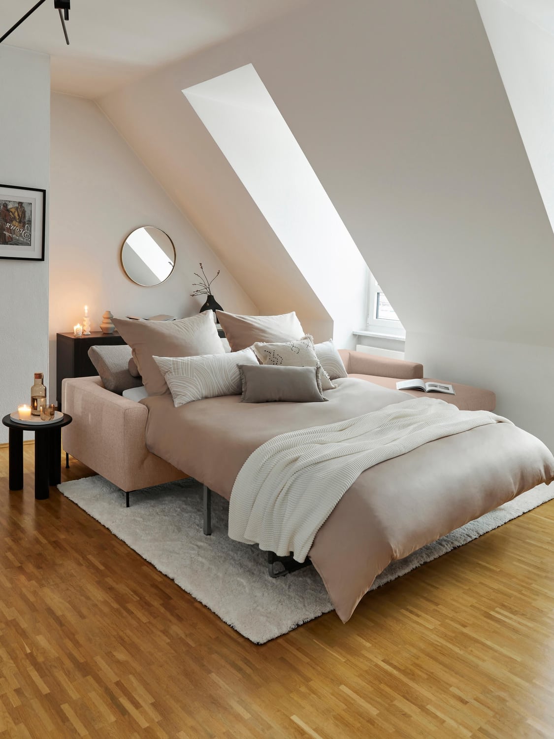 Cucita Sofa Bed (3-seater) with Mattress — Sage