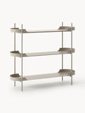Taru Metal-Shelving Unit — Light Grey
