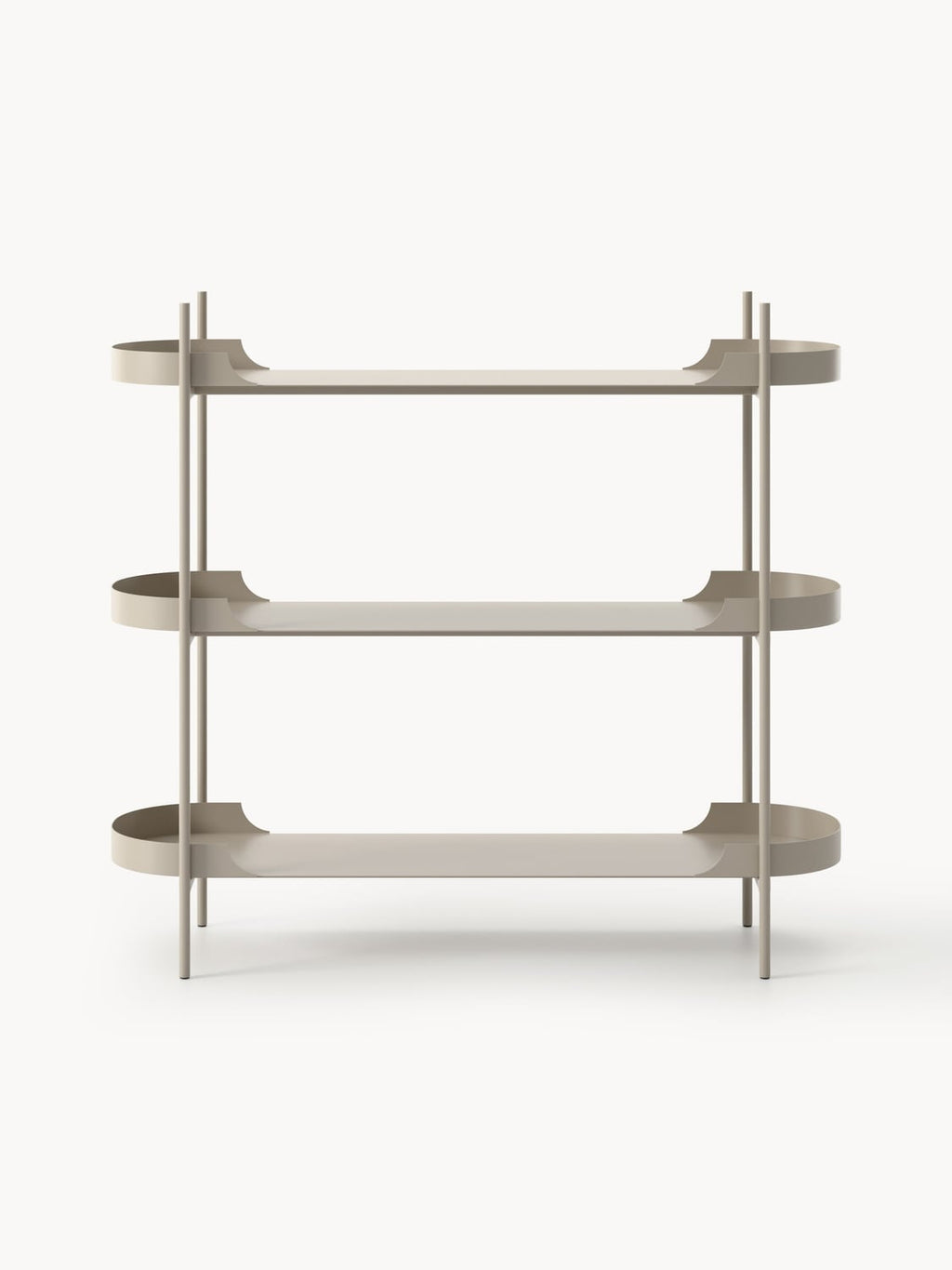 Taru Metal-Shelving Unit — Light Grey