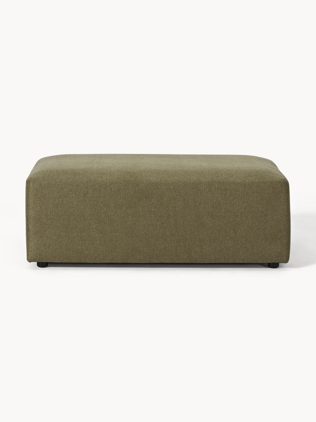 Melva XL Sofa Ottoman, B 116 x T 72 cm — Olive