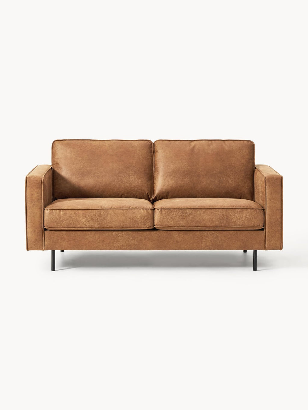 Hunter Leather-Sofa (2-seater) — Camel