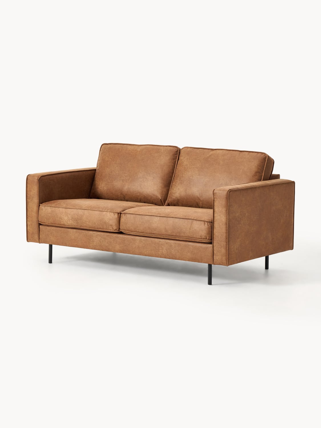 Hunter Leather-Sofa (2-seater) — Camel