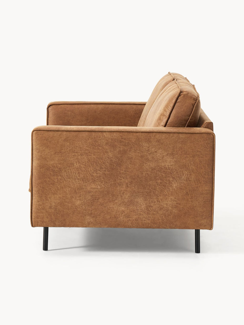 Hunter Leather-Sofa (2-seater) — Camel