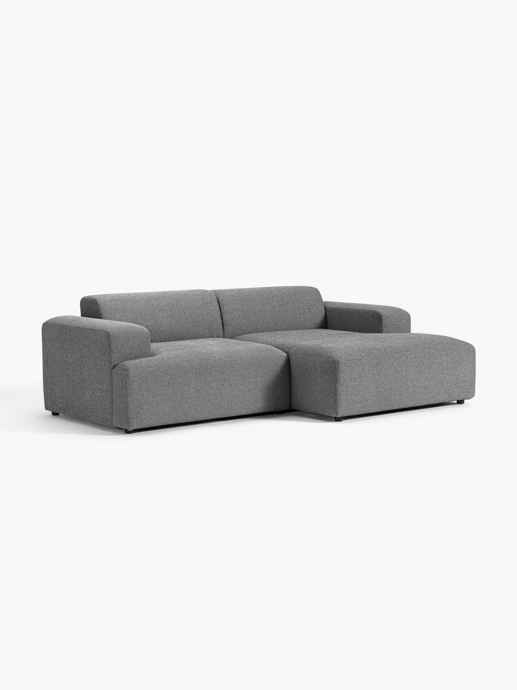 Melva Corner Sofa (3-seater) — Slate Grey