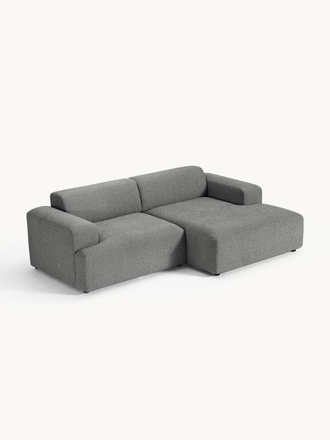 Melva Corner Sofa (3-seater) — Slate Grey