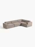 Melva Large Corner Sofa (4-seater) — Greige