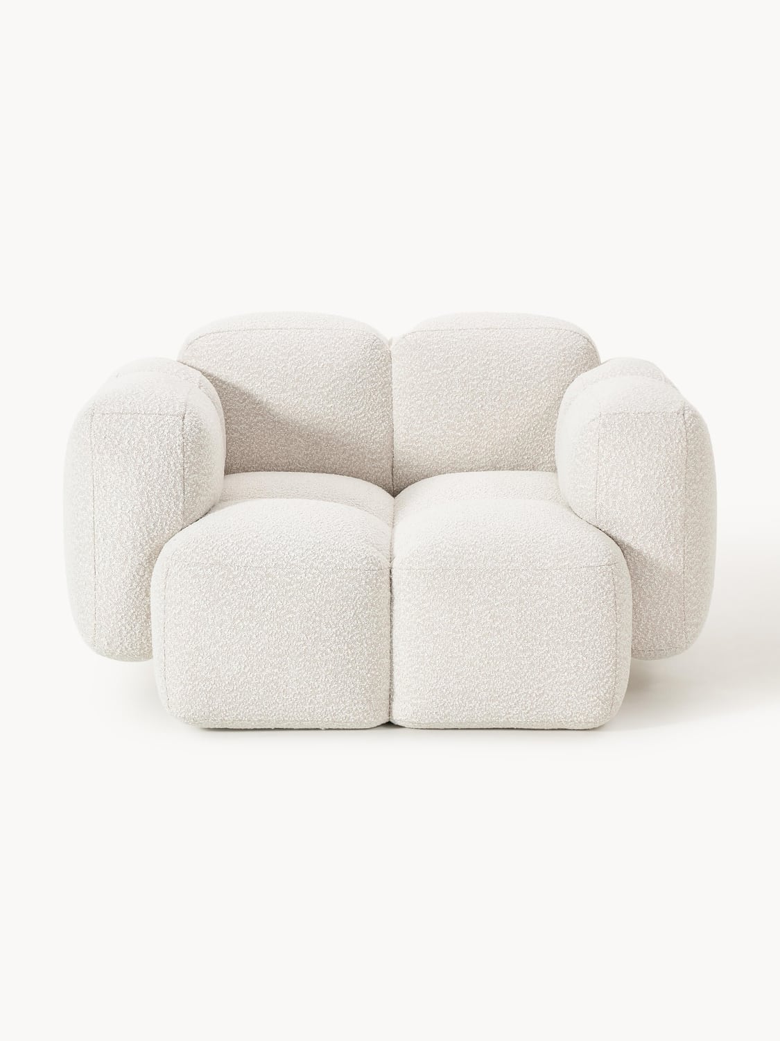 Tayla Lounge Chair in Bouclé — Off-White