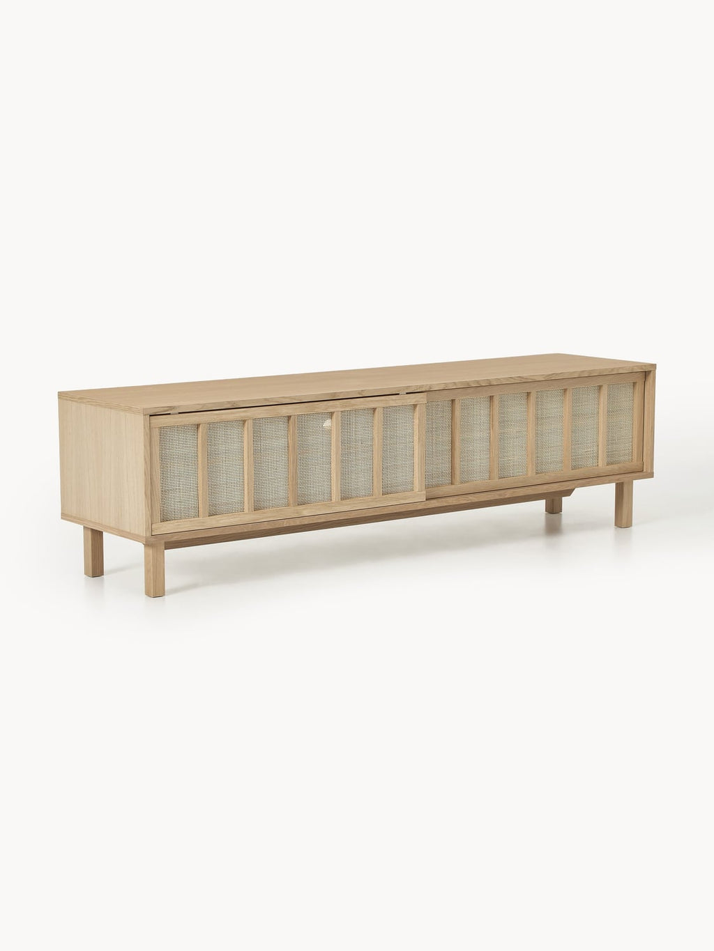 Echo TV-Lowboard with Rattan-Fronts — Sand