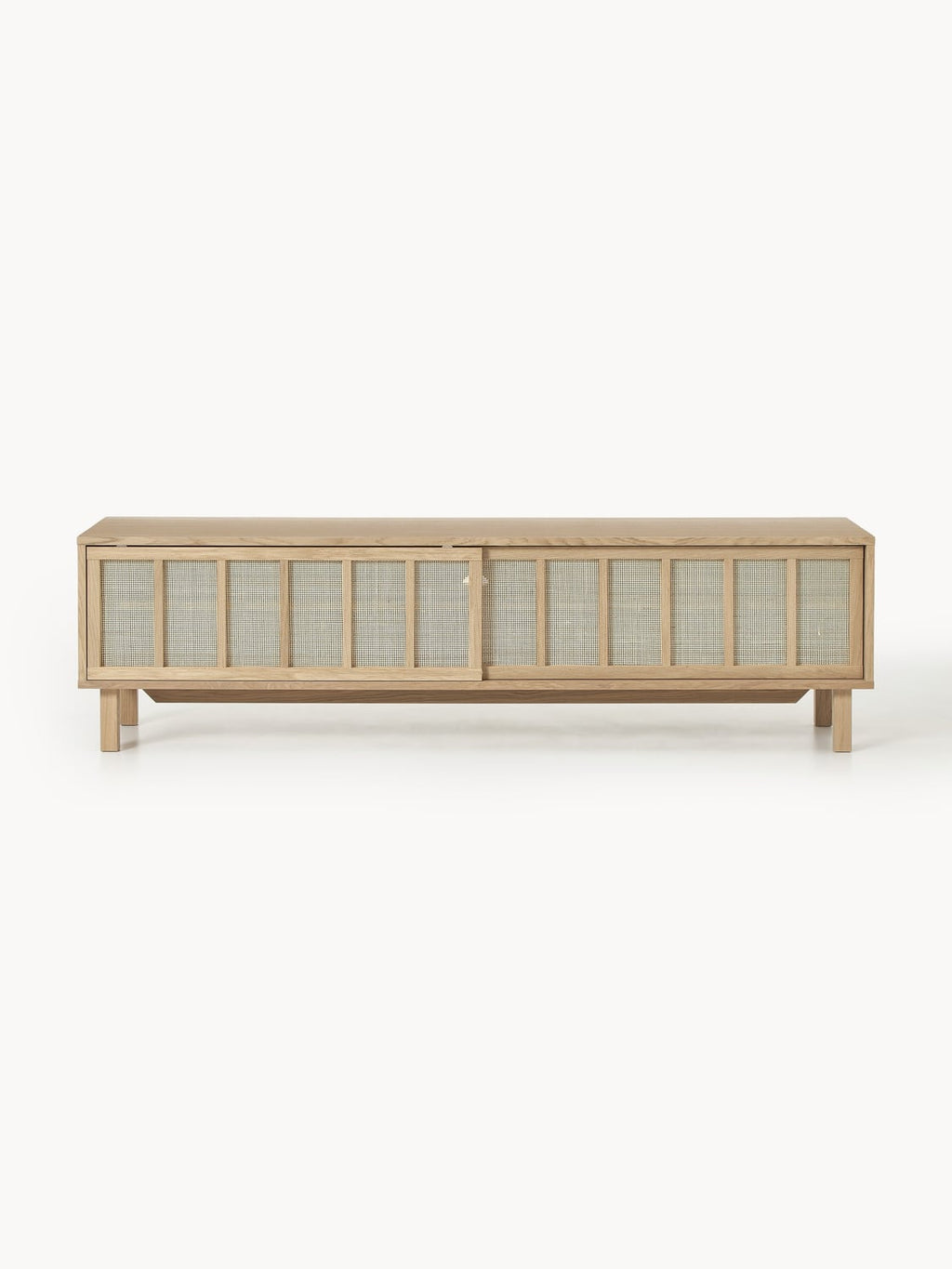 Echo TV-Lowboard with Rattan-Fronts — Sand