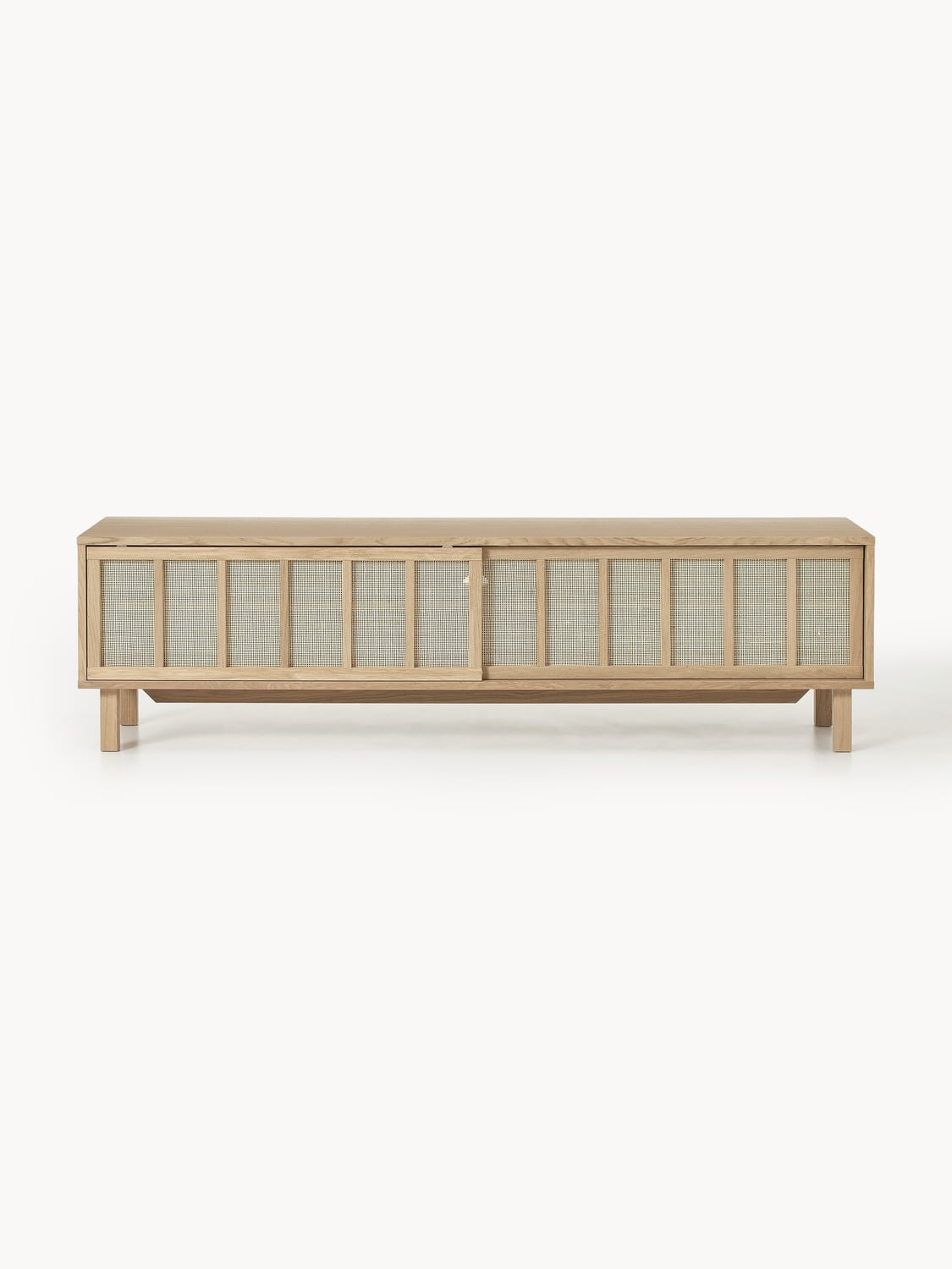 Echo TV-Lowboard with Rattan-Fronts — Sand