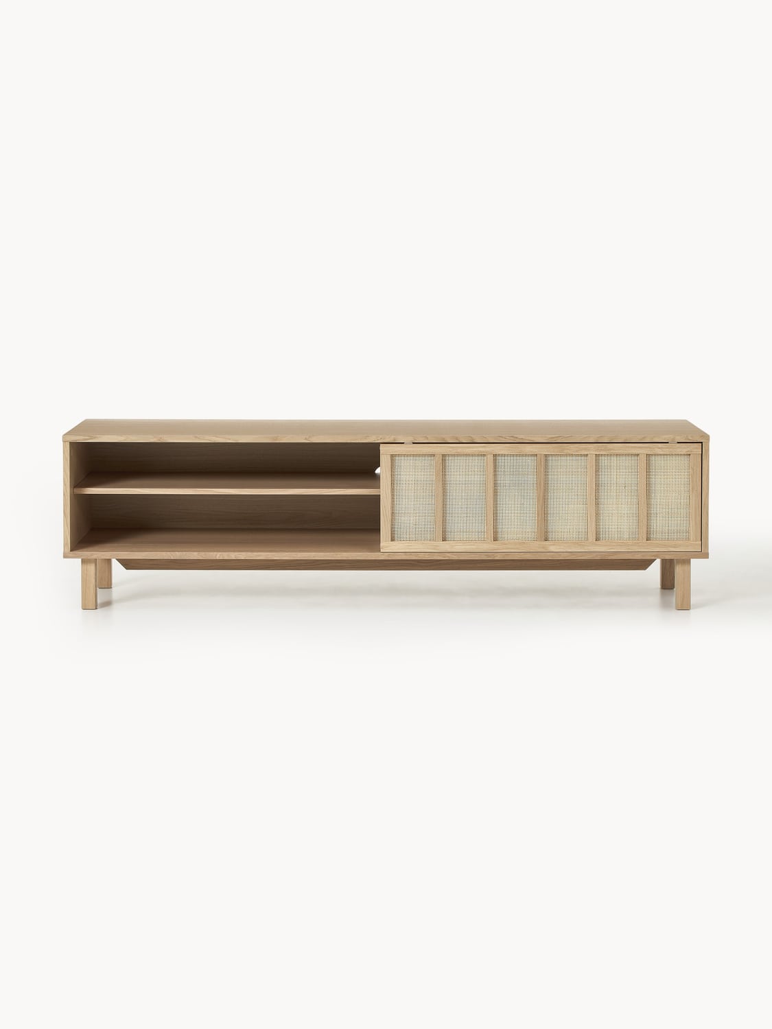 Echo TV-Lowboard with Rattan-Fronts — Sand