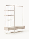 Pacey Open Wardrobe — Light Grey