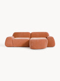Wolke Modular Corner Sofa (3-seater) — Terracotta