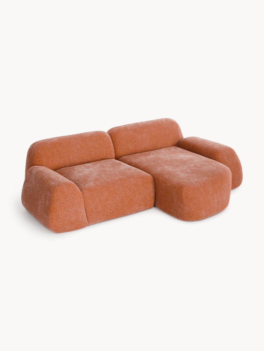 Wolke Modular Corner Sofa (3-seater) — Terracotta