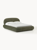 Alba Upholstered Bed in Teddy Bouclé — Taupe